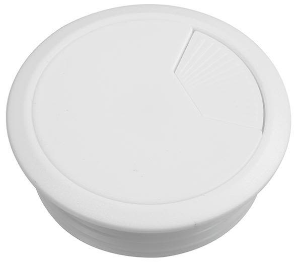 Schneider Electric Unica Kabelgenomföring sluten, 60 mm Vit