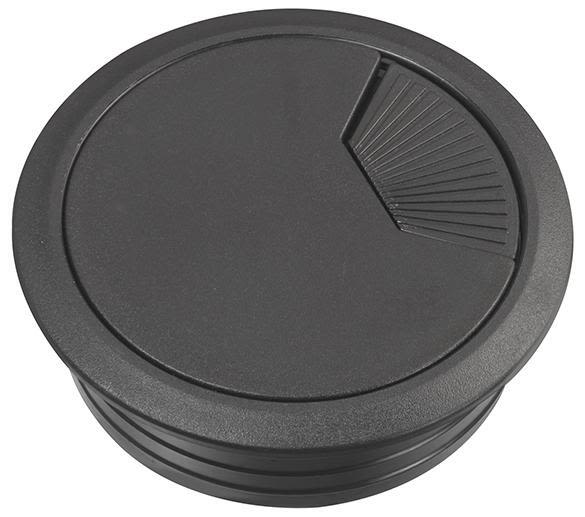 Schneider Electric Unica Kabelgenomföring sluten, 60 mm Svart