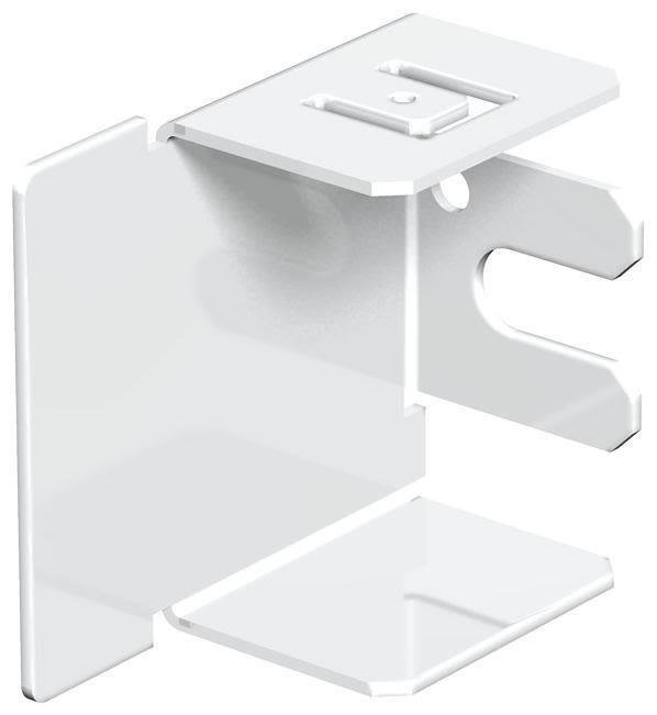 Obo Bettermann 6249418 Ändstycke vit stålplåt 40 x 40 mm
