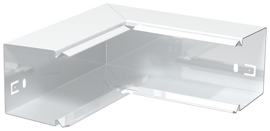 Obo Bettermann 6249612 Innerhörn elförzinkad, polarvit 60 x 60 mm