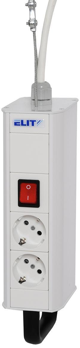 Elit 1172583 Hänguttag 2 uttag, jordad