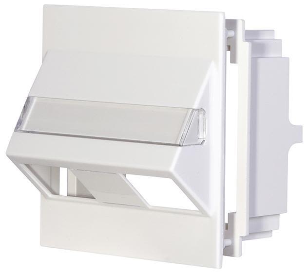 MP bolagen AUD50.NP Fästram med fönster 2xRJ45