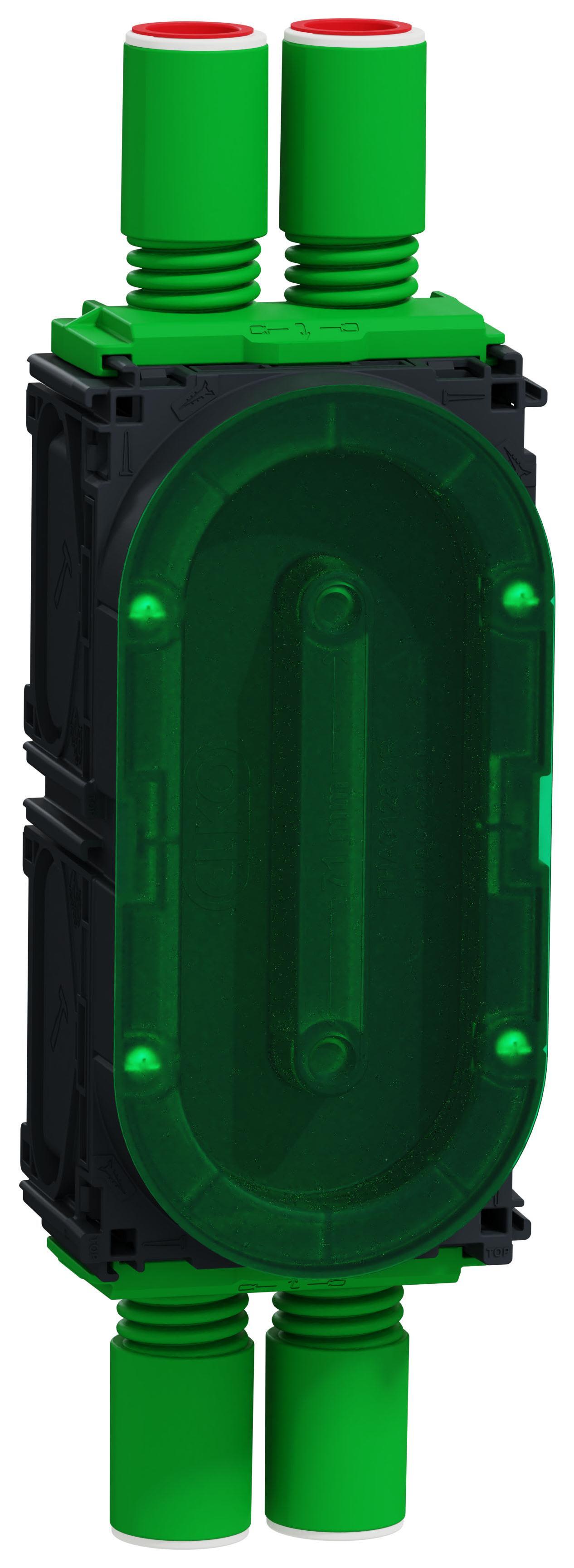 Schneider Electric IMT80265 Apparatdosa 13 mm, 4-stuts För dubbel apparatdosa