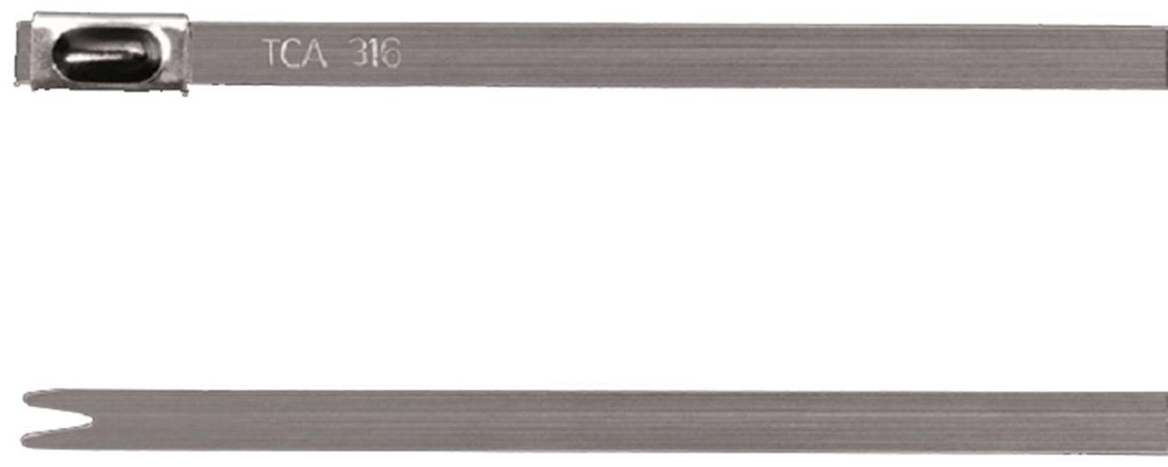Hellermann Tyton MBT8S Buntband rostfri, 100-pack 4,6 x 201 mm