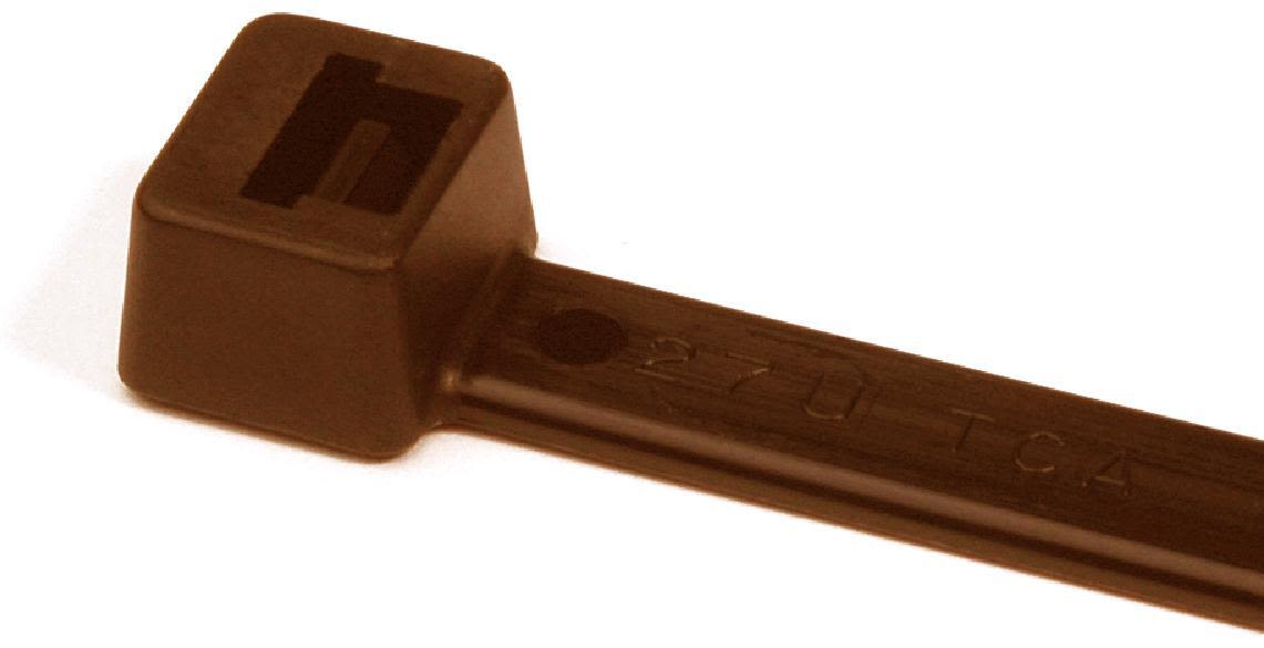 Hellermann Tyton 111-01122 Buntband polyamid, 100-pack 200 x 4,6 mm, brun