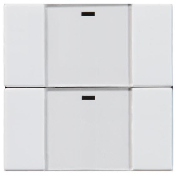 ABB Impressivo 6732-84-500 Tryckknapp 2-polig, trådlös Vit