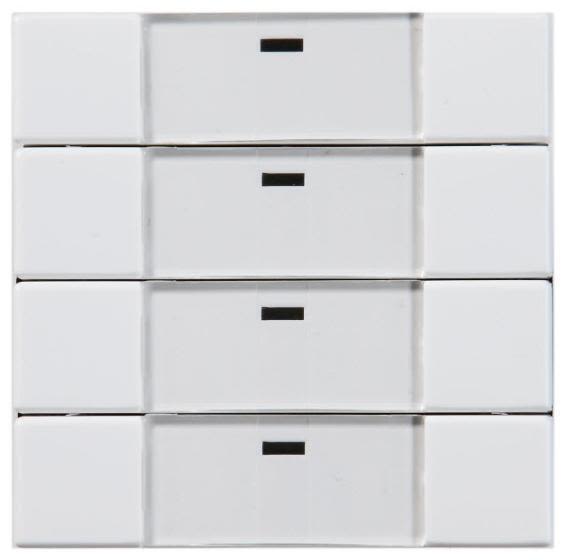 ABB Impressivo 6733-84-500 Tryckknapp 4-polig, trådlös Vit