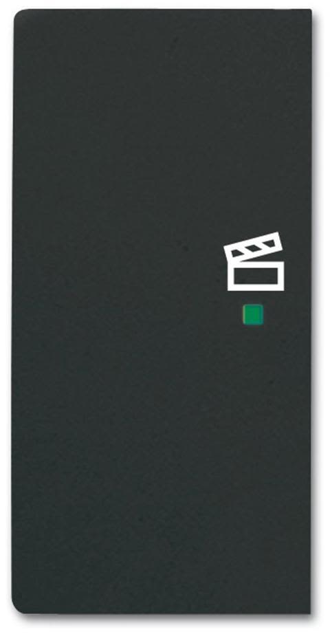 ABB Future Linear 6220-0-0626 Enkelvippa scen, svart Vänster