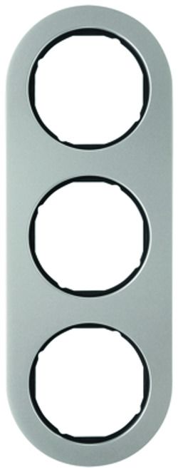 Hager 10132004 Ram till serie R.Classic Svart, 3 fack