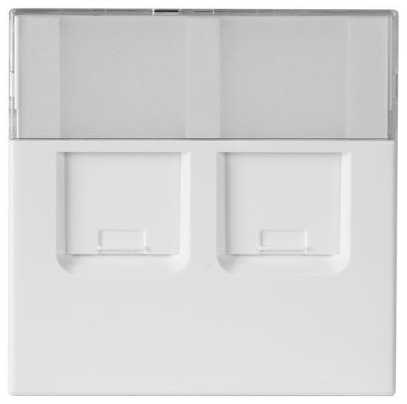 ABB 2TKA00001111 Centrumplatta 2xRJ45 Vit