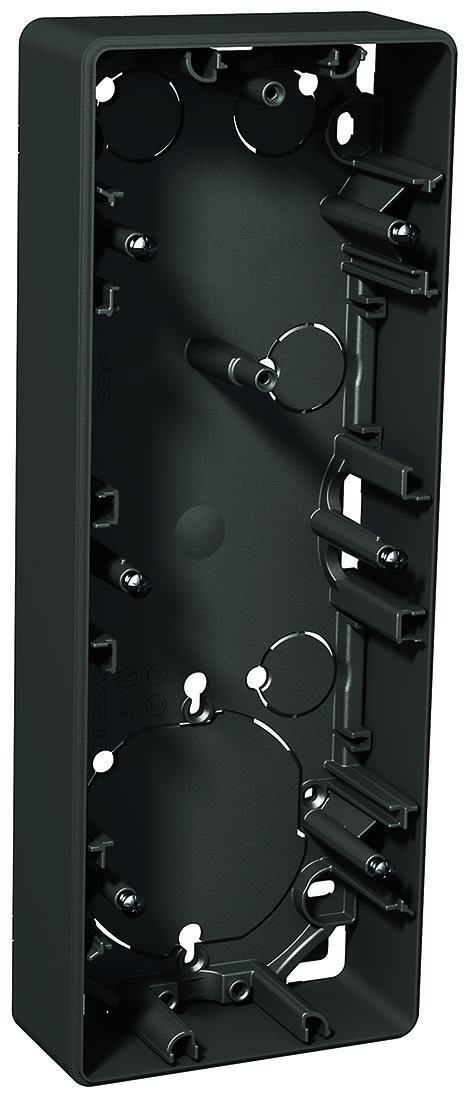 Schneider Electric Exxact Förhöjningsram Antracit, 35 mm 3-fack