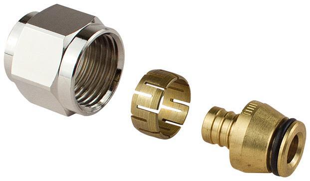 Uponor 1881321 Kopplingsset förkromad, G15