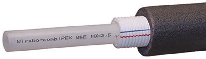 Uponor Combi Pipe 2005052 PEX-putki 16 mm, 50 m, suojaputkella ja solumuovieristeellä