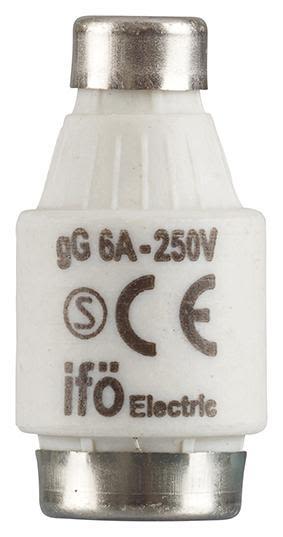 Ifö Electric gG D-säkring 250V 6A, 1-pack
