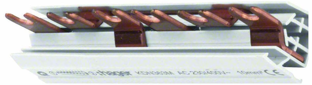 Hager KDN363M Fasskena 3-polig, 10 mm² 6 moduler