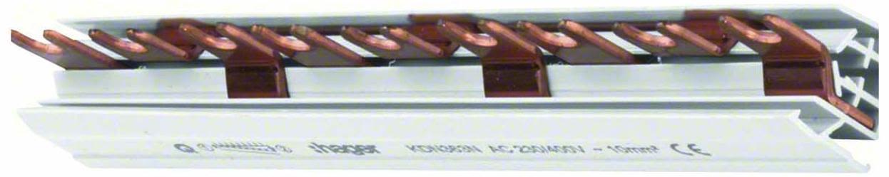 Hager KDN363N Fasskena 3-polig, 10 mm² 9 moduler