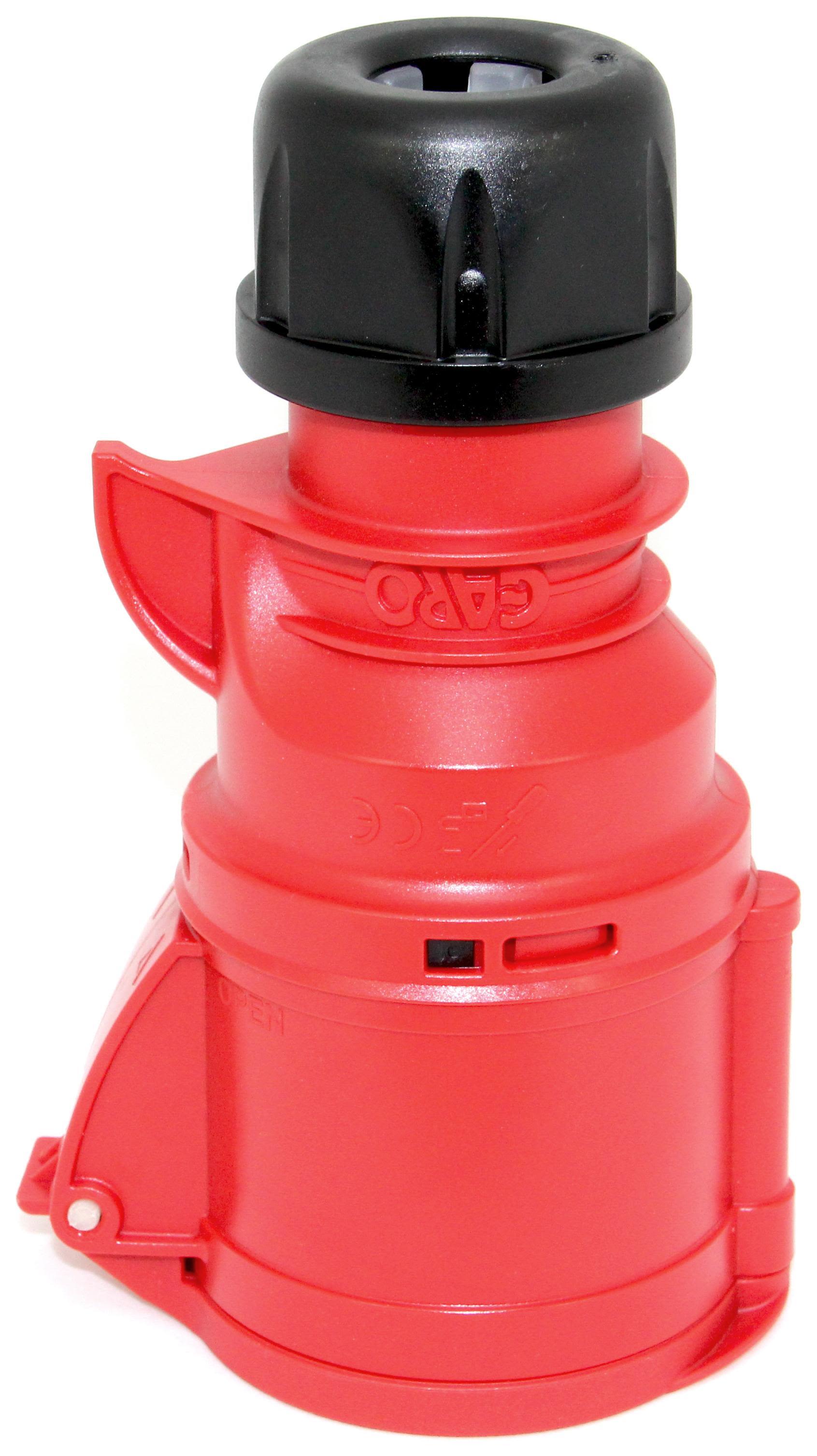 Garo Basic Skarvuttag IP44 5-polig 32A 6h, röd