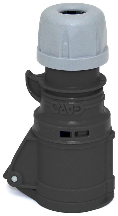 Garo S 316-5 Q Skarvuttag IP44, 4-polig 16A, Quick Svart, 5 h