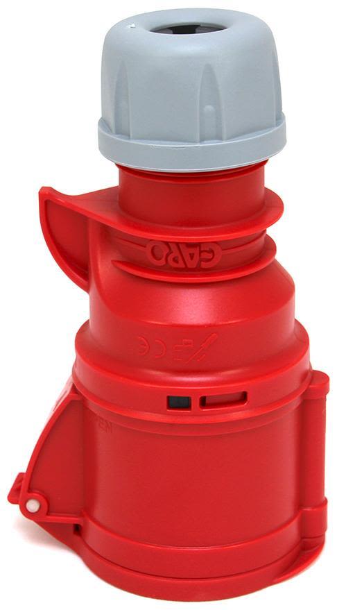 Garo Quick Skarvuttag IP44 5-polig 32A 6h, röd
