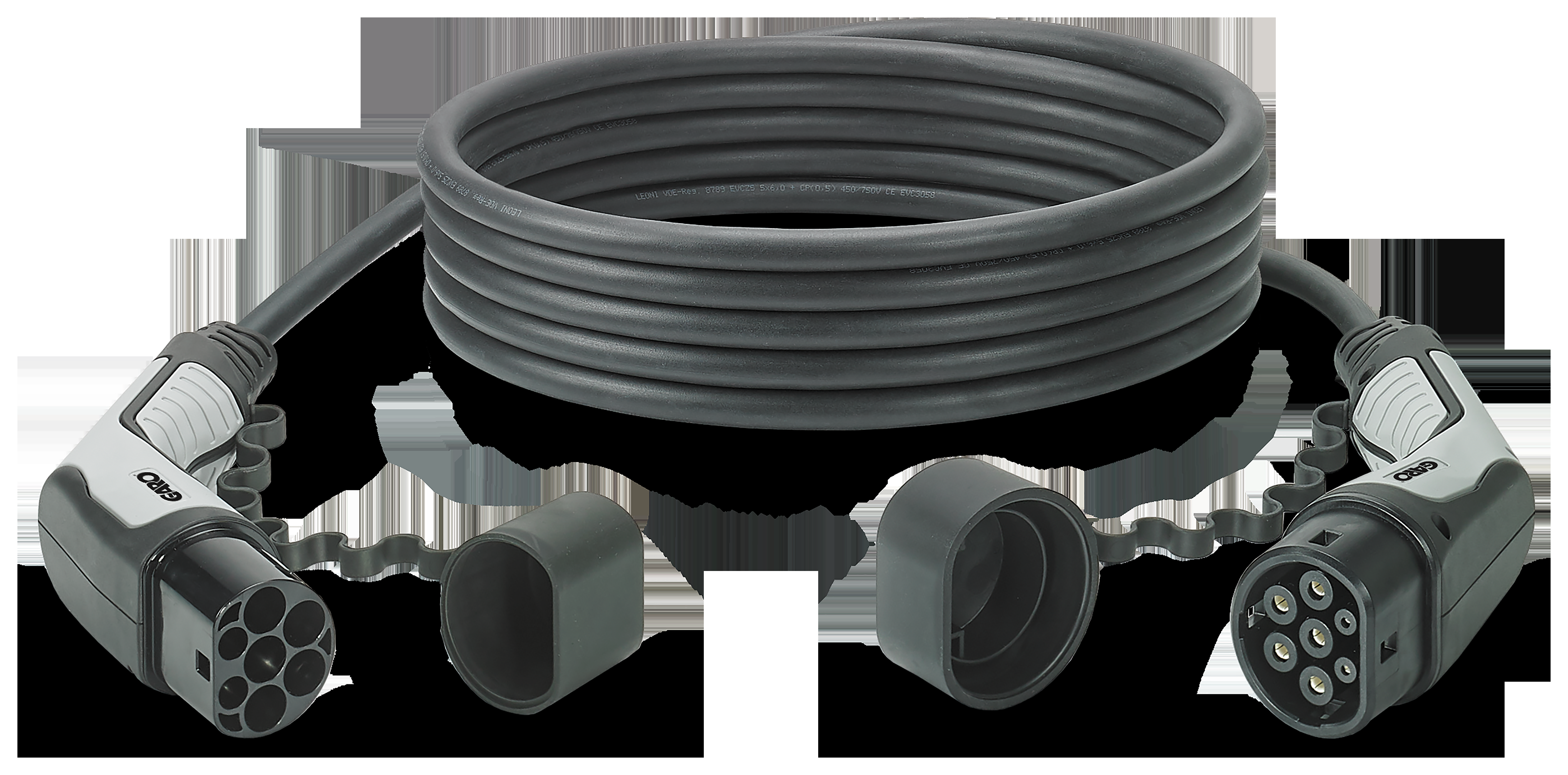 Garo 109315 Laddkabel 5 m, T2-T2, 3-fas