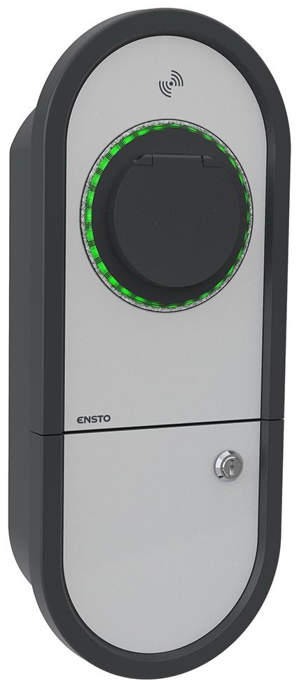 Ensto One Apart Laddbox med T2-uttag, 7,4 kW, 1-fas