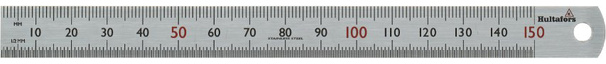 Hultafors STL 150 Stålskala tolerans ±0,3 mm 150 mm