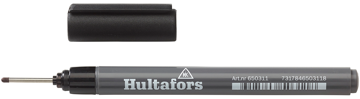 Hultafors HIDHM R Merkepenn for vanskelig tilgjengelige steder Rød