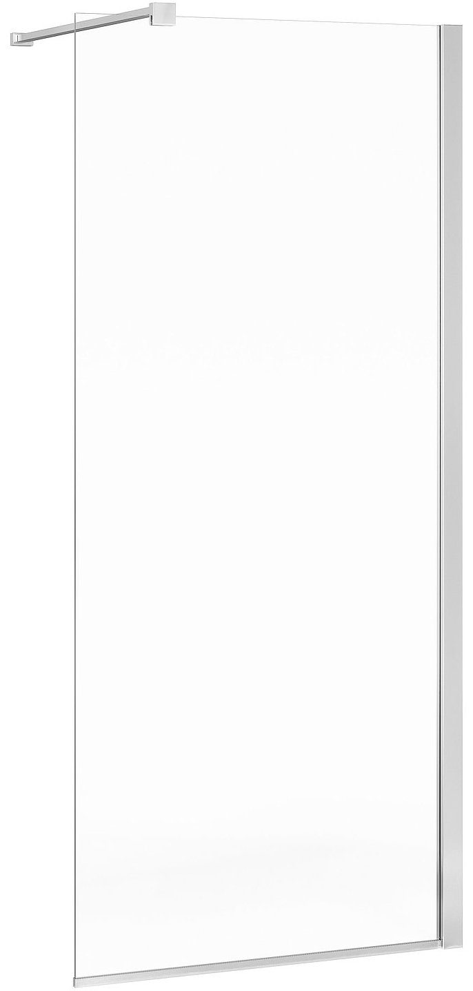 Gustavsberg Square Duschvägg klarglas, blankpolerad profil 80 cm