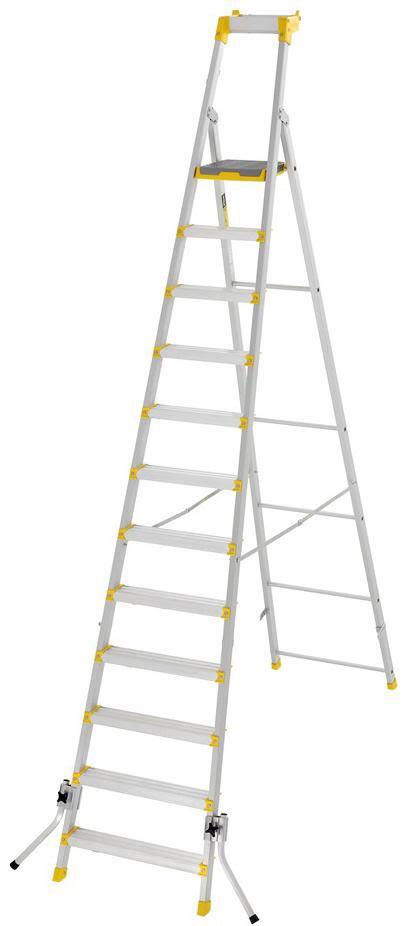 W.steps 55P Trappstege med certifierat aluminium, med stödben 12 steg