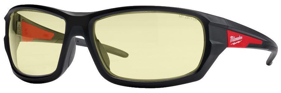 Milwaukee Performance Skyddsglasögon gula linser, im/repskydd