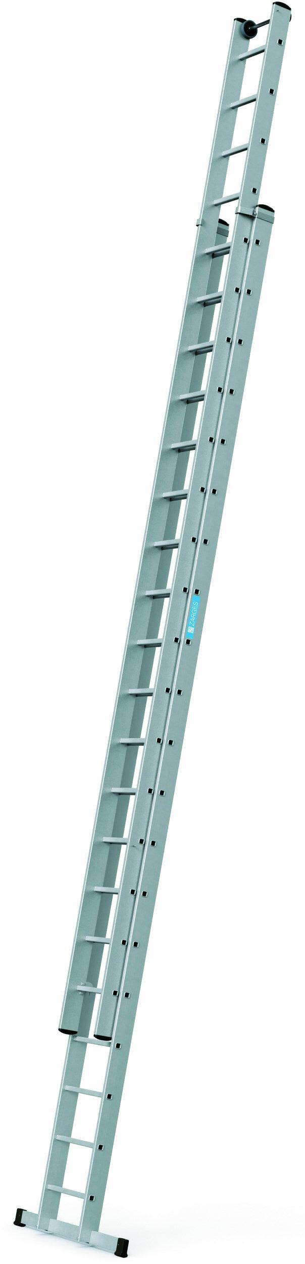 Zarges Everest 2E Utskjutsstege 2-delad 2x20 stegpinnar, längd 10,25 m