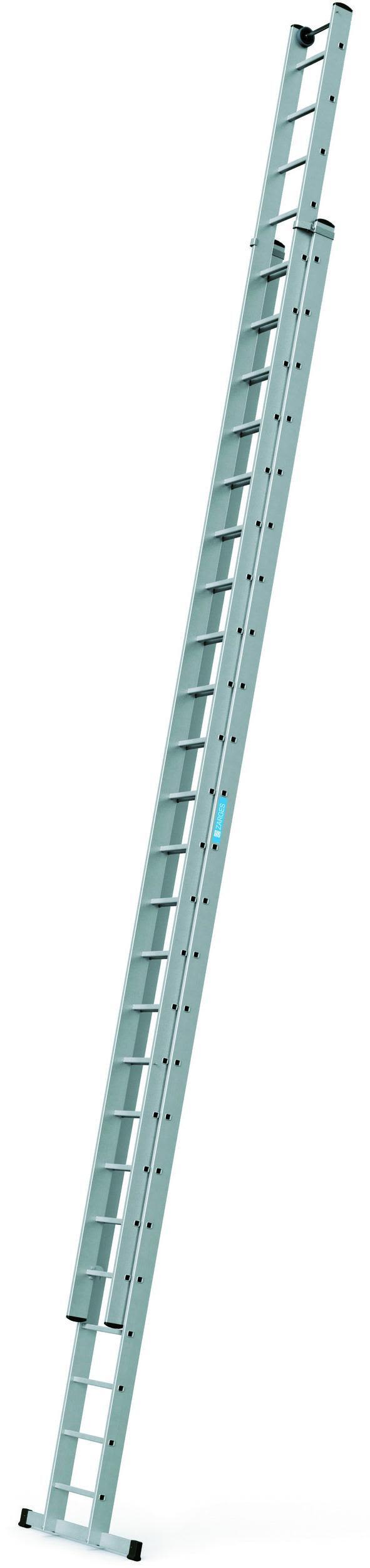 Zarges Everest 2E Utskjutsstege 2-delad 2x24 stegpinnar, längd 12,75 m
