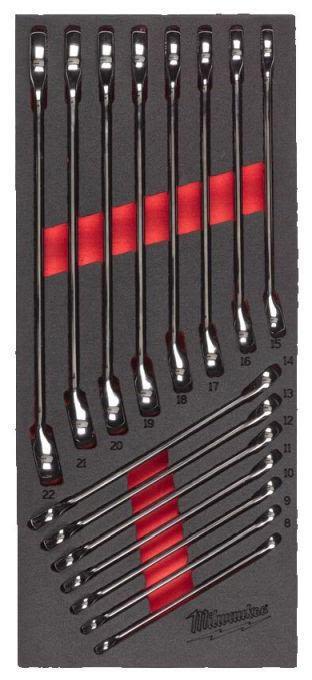 Milwaukee 4932479827 Steel Storage Blocknyckelsats 15 delar
