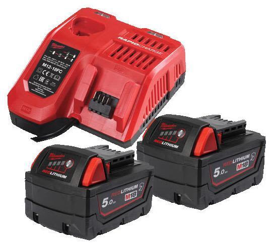 Milwaukee M18 NRGCR-502 Laddpaket 5,0 Ah