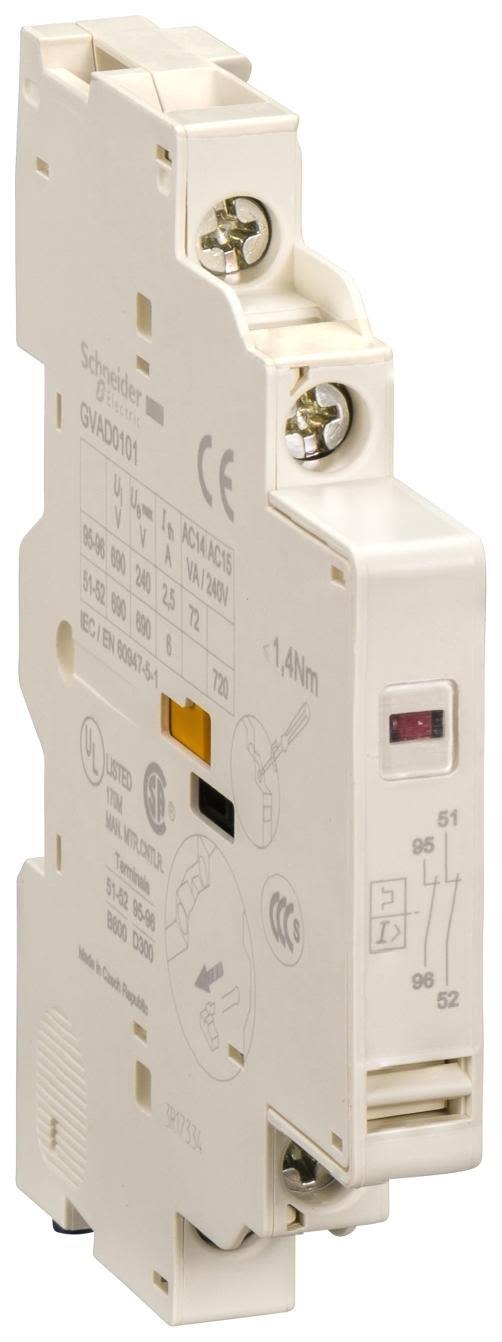 Schneider Electric GVAD1010 Hjälpsignalblock sidomonterade, skruvanslutning 2 NO-kontakter