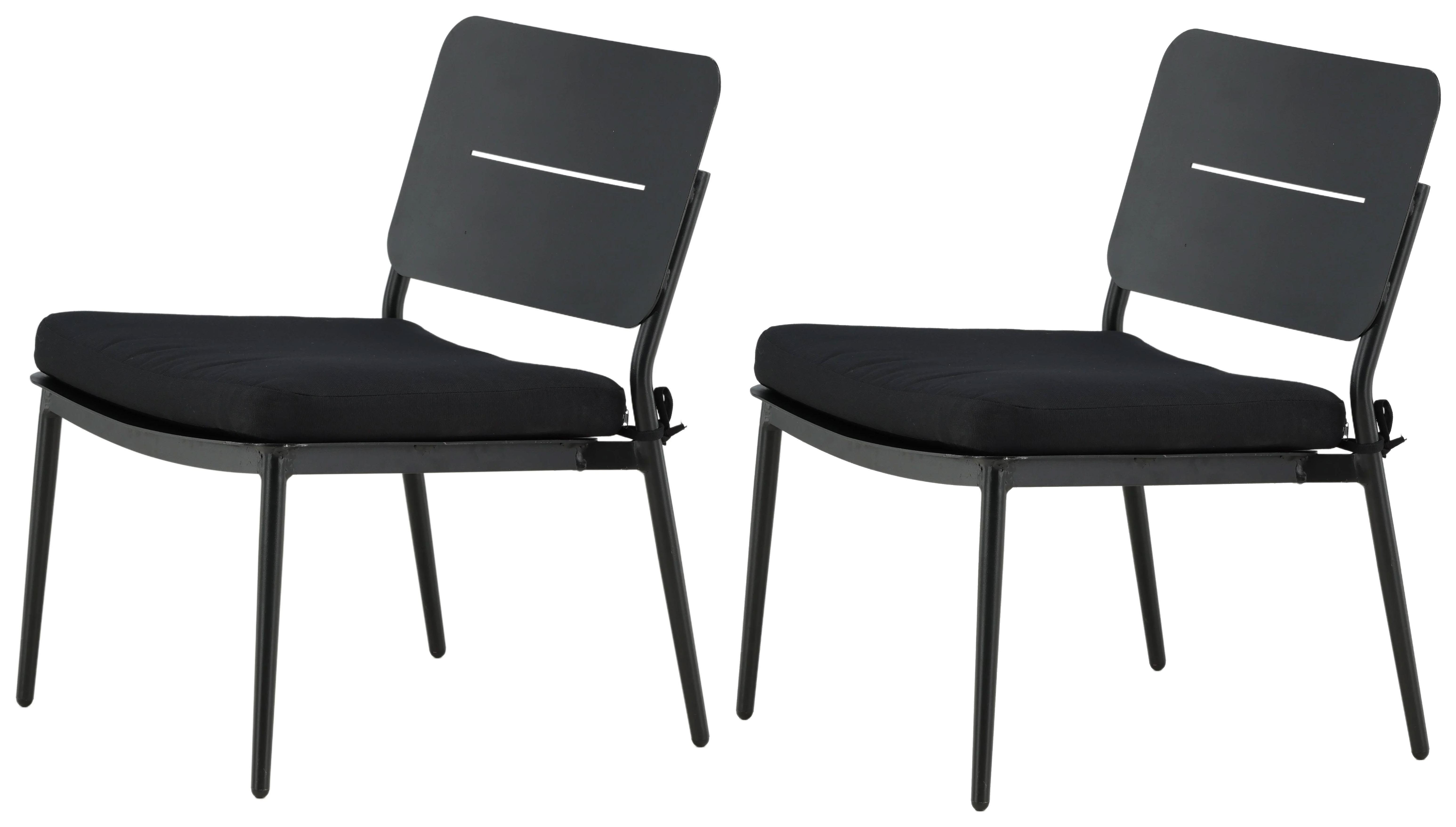 Venture Home Lina 1381-408 Loungestol 2-pack, svart