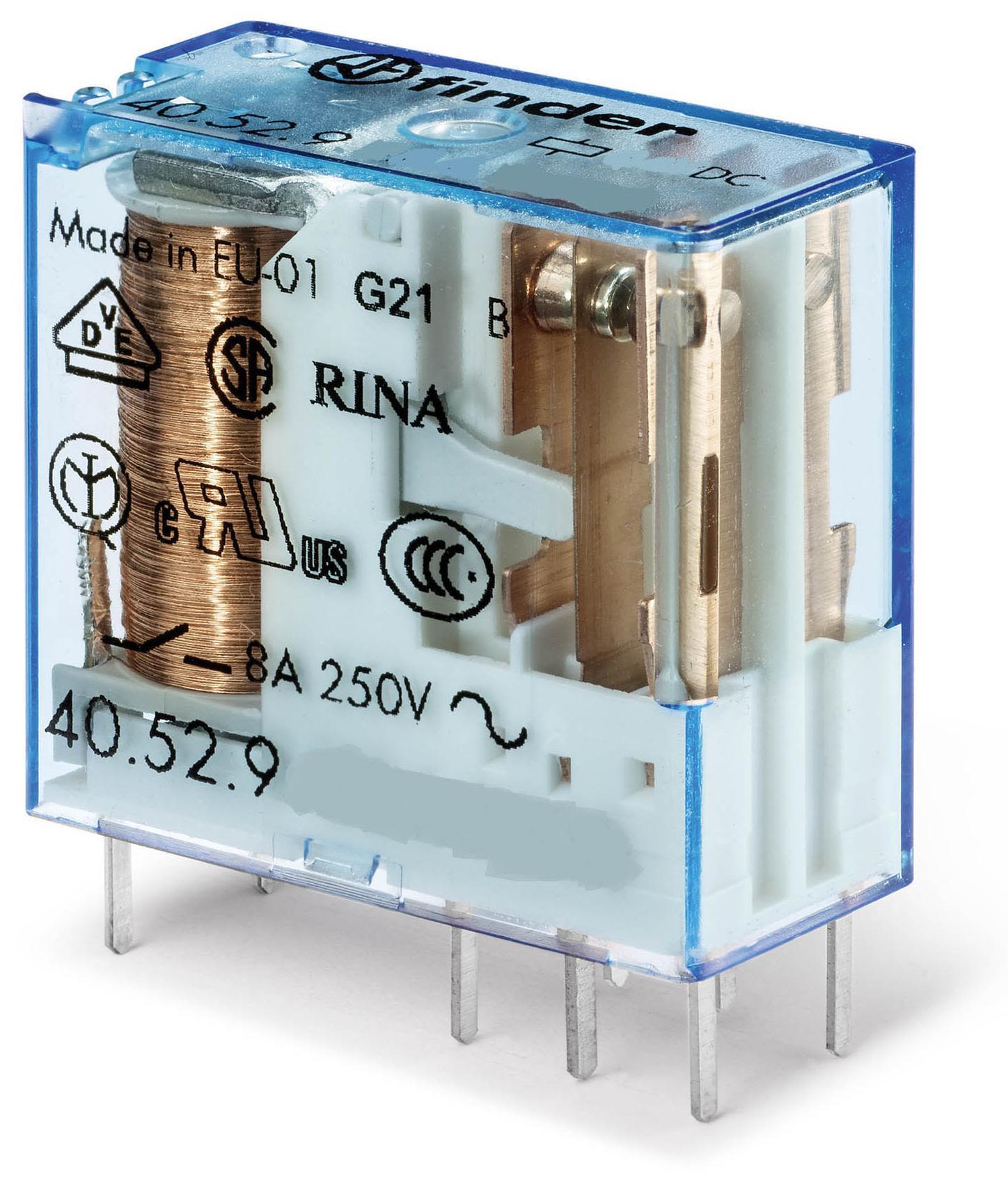 Finder F40529012 Relä 12 V DC, 2-pol, 8A