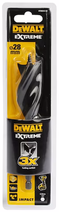 Dewalt DT90244-QZ Träspiralborr 3-skär 28x152 mm