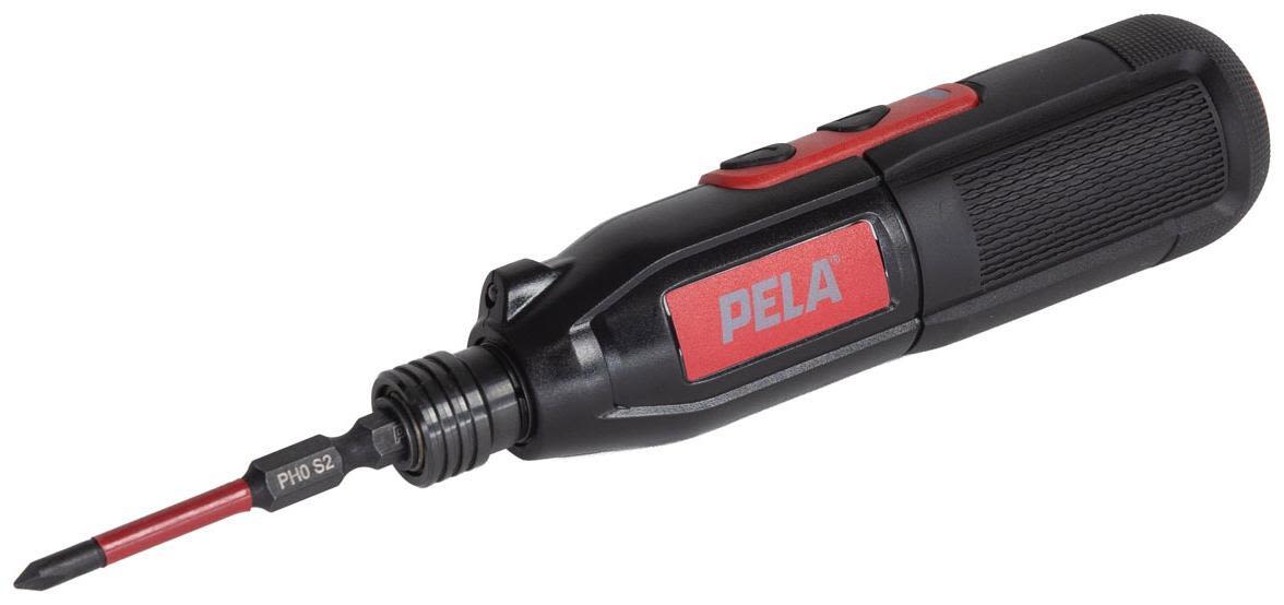 PELA 554150 Miniskrutrekker 3,7 V, med USB-lader