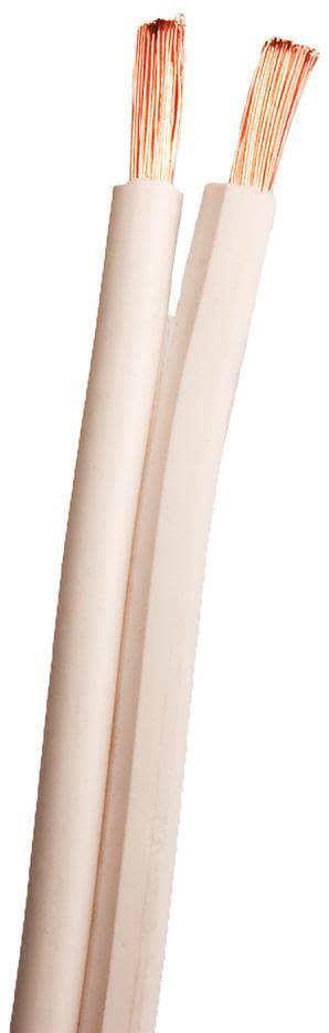 SUPRA 2000000071 Högtalarkabel 0,127 mm, syrefria kopparkardeler 2x1.6, vit, 600 m
