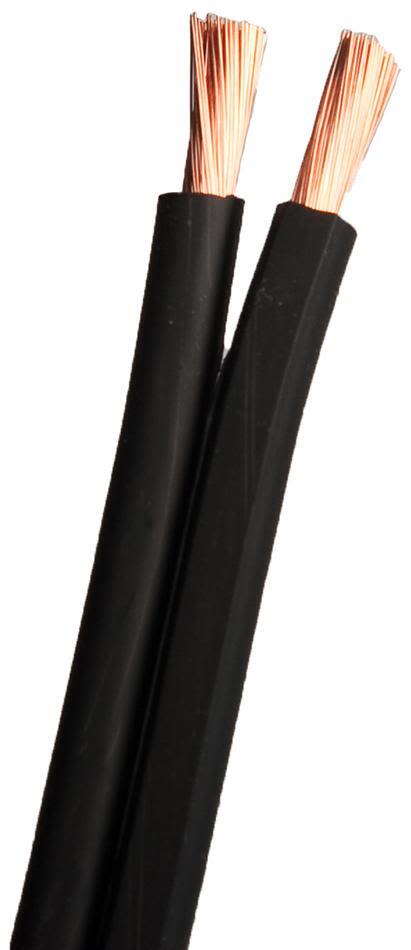 SUPRA 2000000345 Högtalarkabel 0,127 mm, syrefria kopparkardeler 2x2.5, svart, 200 m