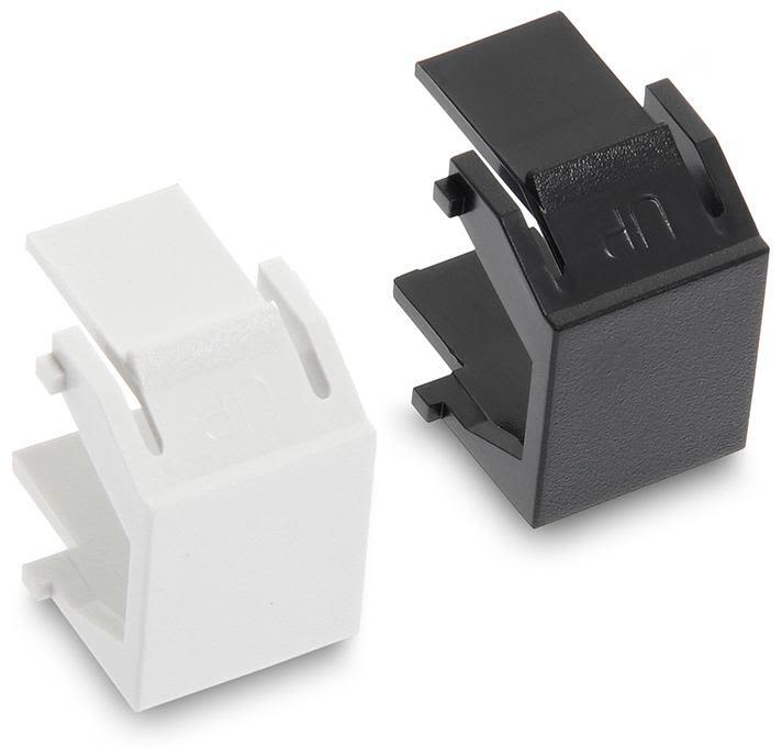 Eurolan 16B-00-00BL Blindplugg för RJ45-buss, 10-pack