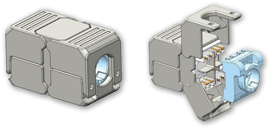 Eurolan 16B-EA-13SL Skarv RJ45 8(8), avskärmad
