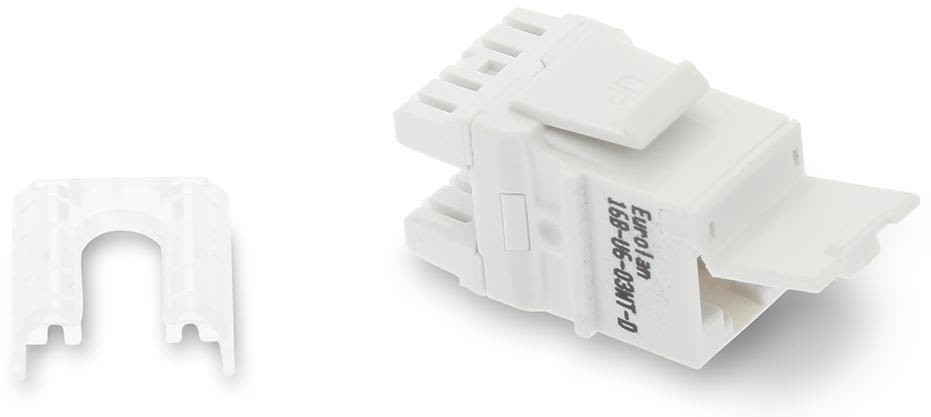 Eurolan 16B-U6-03WT-D Keystoneuttag RJ45, Cat 6 UTP, Eurolan