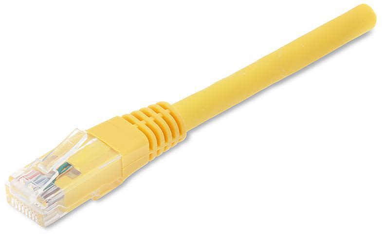 Eurolan 21D-U6-7EYLX Patchkabel 2 x RJ45 UTP, korsad, gul 7,5 m