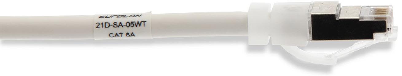 Eurolan 21D-S6A-02WT Patchkabel 1 x RJ45, 6 A 2 m