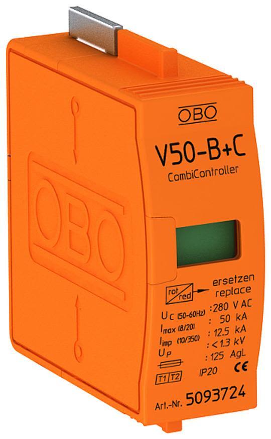 Obo Bettermann 5093724 Utbytespatron med termisk & dynamisk skiljeanordning