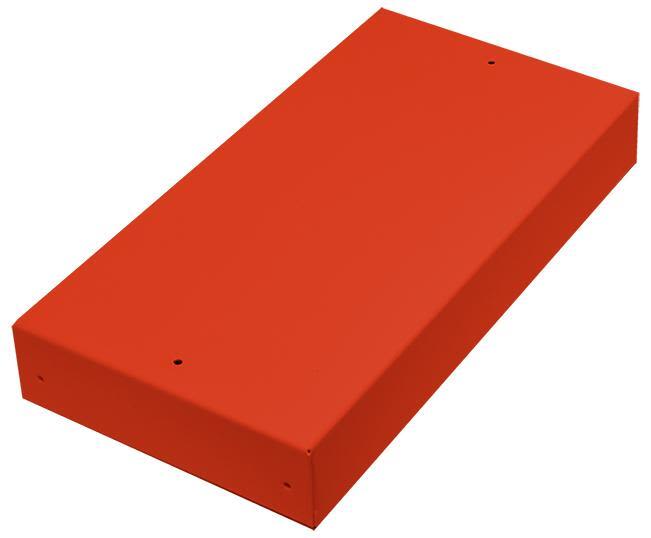 Alarmtech 3205.02R Kopplingsbox utan öppning, stål För 5 modulinsatser