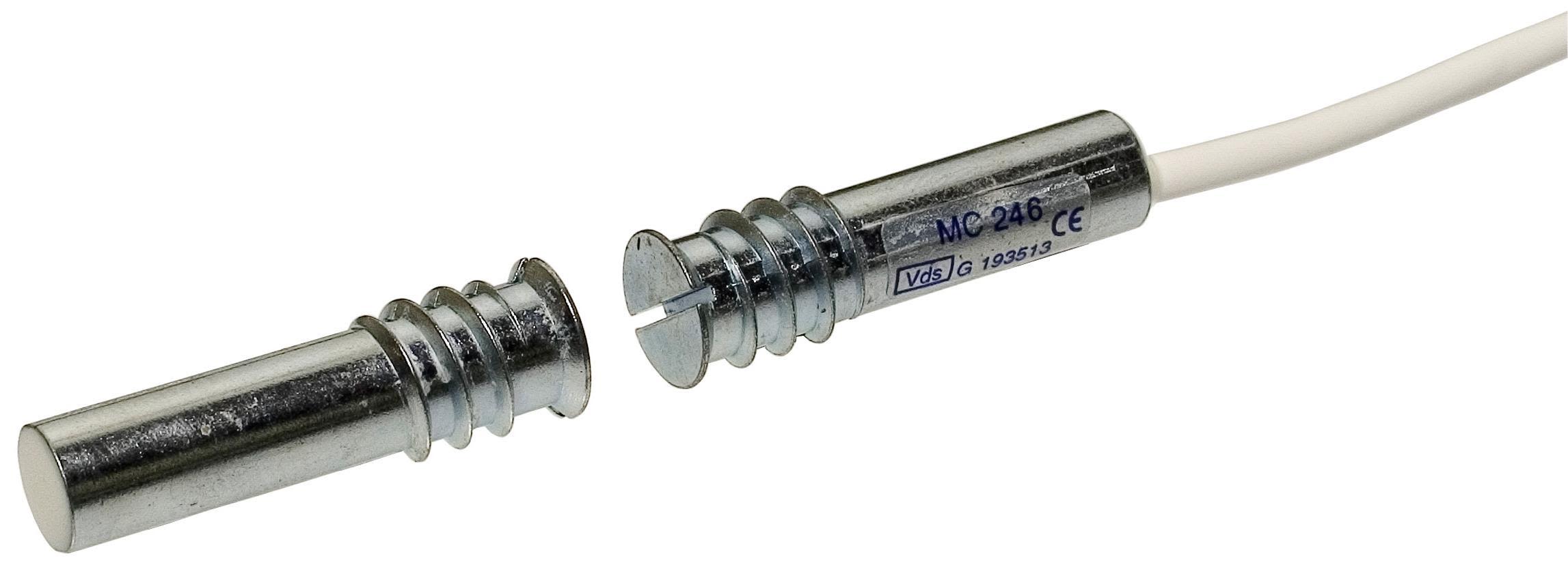 Alarmtech MC 255-10 Magnetkontakt 1 öppnande kontakt 10 m kabel