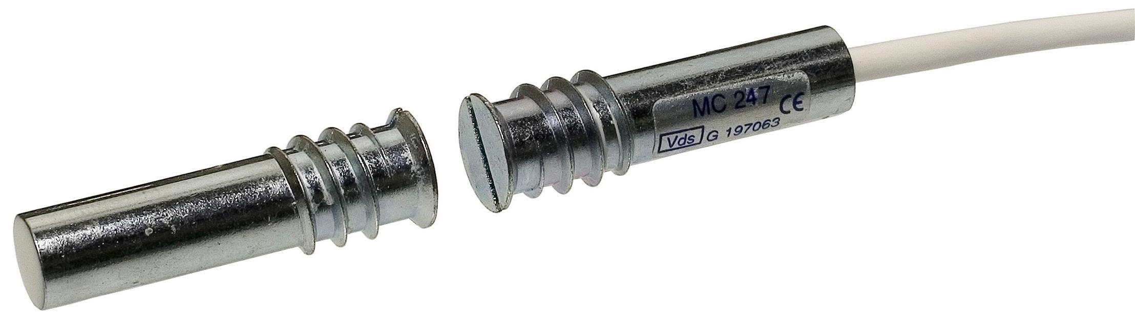 Alarmtech MC 247-6 Magnetkontakt 2 öppnande kontakter 6 m kabel